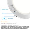APCENS Battery Operated Motion Sensor Light Indoor, 6.3", 210LM, 6000K