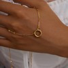 FAMARINE Gold Pendant Necklace for Women Trendy Simple Fashion Jewelry