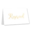 Manta Makes 10 pack gold reserved table signs for a
