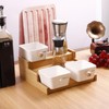 Wisebom 3-Tier Spice Rack Spice Holder Bamboo Extendable Practical Spice