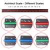 OwnMy 3 Pack 12 Inch Solid Aluminum Triangular Architect Scale