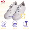 SULPO Elastic Shoelaces without Tying - Elastic, with Metal Clasp,