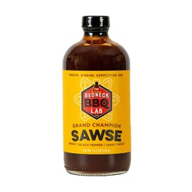 The Redneck BBQ Lab Sawse (Sauce) (Grand Champion Smoky Black Pepper Tangy Sweet)
