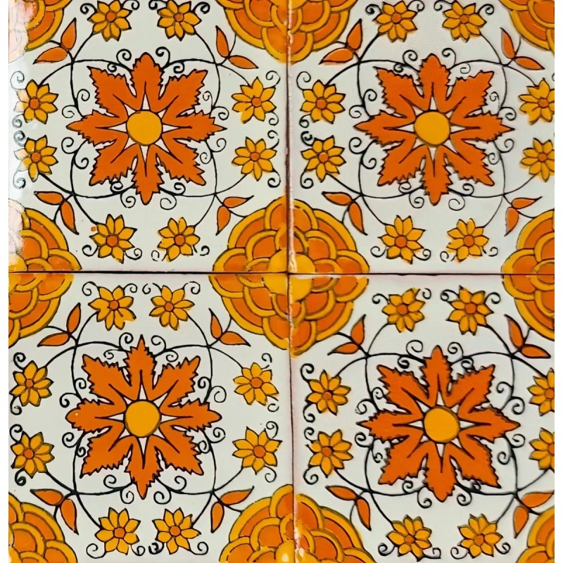 Escanver 60 Piezas Azulejo Talavera 10cm Diferentes Colores Confeti