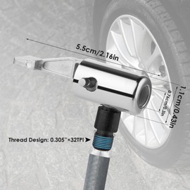Amabro 2 x 8 mm car valve adapter, air pump bicycle, bicycle valves adapter, valve key, tubeless valve extension, lever plug, air chucks tyre clip, moment plug, compressed air tyre inflation nipple