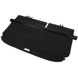 IKON MOTORSPORTS, Retractable Rear Cargo Cover Compatible with 2006-2012 Toyota RAV4, Factory Trunk Space Organizer Security Cover, Black
