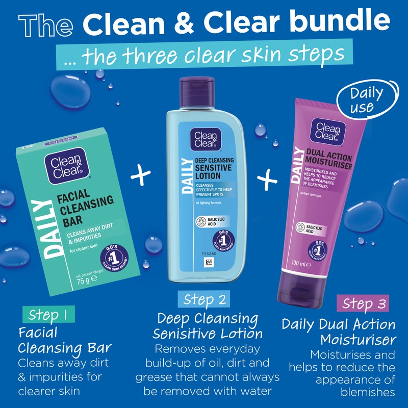 Clean & Clear Clean & Clear Dual Action Moisturiser, 100ml