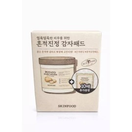 Skin Food 스킨푸드 감자 포테이토 마데카소사이드 수딩 패드 본품 60매 + 리필 10매 Skinfood Potato Madecassoside Soothing Pads 60 Sheets + 10 Sheets Refill