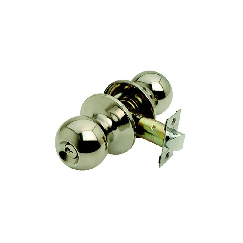 bala key lockable door knob set satin stainless steel -