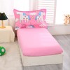 Wowelife Toddler Bedding Set Unicorn 4 Piece of Toddler Comforter,