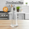 24 Pieces Clear Tower Glass Salt and Pepper Shakers, 1