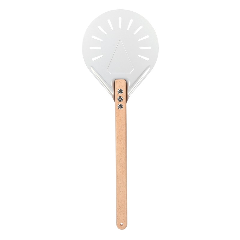Round Pizza Spatula with 41cm Removable Wood Handle AntiScalding NonSlip