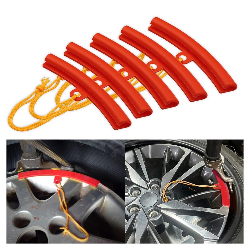 Piburth Car Tire Changing Rim Protector, 5 Pcs Wheel Changing