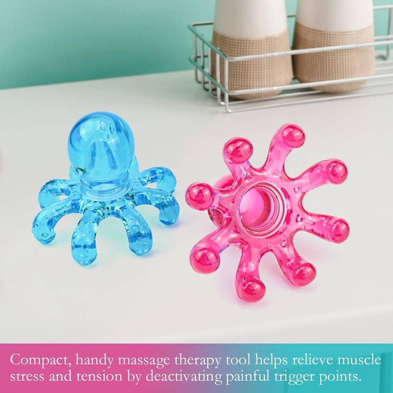 FERCAISH Pack of 2 Octopus Massager, Hand Massager, Octopus Manual
