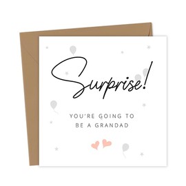 Pregnancy Announcement Card | Surprise You're going to be a Grandad Card | Cute Expecting Baby Card | Announcing Pregnancy Card | We're pregnant cards