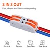 40pc Inline Compact Wire Connectors, USUPERINK Inline Wire Connector, Push