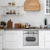 Ravinte Brushed Nickel Cabinet Handles 30 Pack Satin Nickel Square