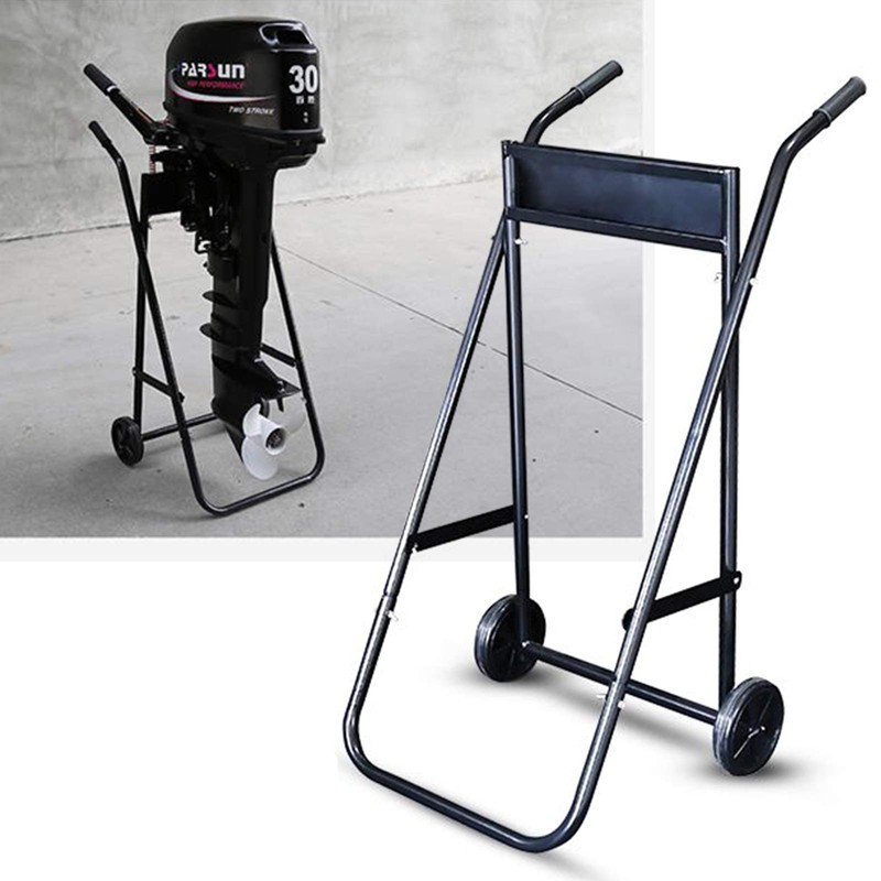Outboard Boat Engine Trolley Outboard Motor Foldable Bracket Stand 70KG