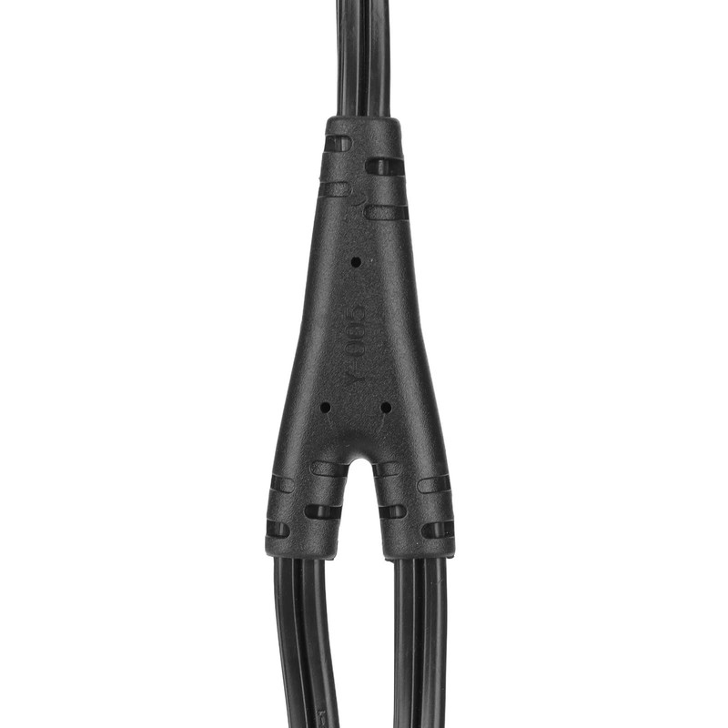 Tekit Polarized 90 Degree US 2-Prong (Nema 1-15P) to Dual