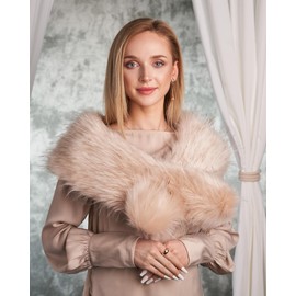 Futrzane Etola Women's Winter Scarf Faux Fur Collar Fur Collar -