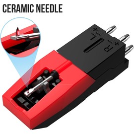 DIGITNOW! Record Player Needle Replacement, Universal Replacement Stylus Needles with Cartridge, Turntable Diamond Replacement Stylus for Vinyl Record Player, Vintage LP, Phonograph (3 Pack)