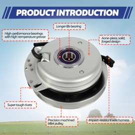 GYZJ Electric PTO Clutch for Wright Warner Toro Exmark 71410014 5219-13 5219-54 5219-18 104-3624 109-7035 Compatible with Exmark Lazer Z CT LCT18BV483 Toro TimeCutter ZX 17-44ZX 18-52ZX