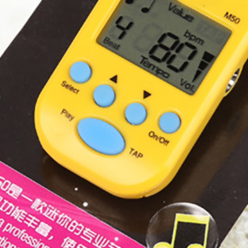 Electronic Metronome Mini Professional 2 Channel Headphone Output for Guitar