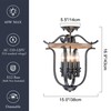 4-Light Farmhouse Iron Cage Rustic Mini Flush Mount Ceiling Light