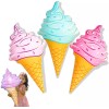 Novelty Place Giant Inflatable Ice Cream Cone Set for Kids