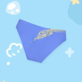 Trendy Boy Boys Sports Swim Briefs with Lightweight Fabric Performance Swim Brief Elastic Waist with Drawstring (14-16 Years,LA658-Blue)