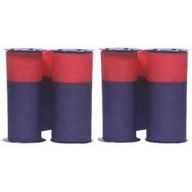(2 Pack) Ribbon for Acroprint 125 and 150 Time Recorders, Blue/Red Ink