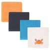 Luvable Friends Unisex Baby Super Soft Cotton Washcloths, Crab, One