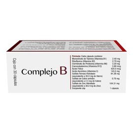 Progela Complejo B Vitaminas 30 Cápsulas Blandas