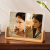 Rustic Wooden Photo Frames, 2 Pack, Beech Wood Base, Acrylic