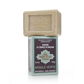 Argan Soap with Green Clay- 5.3 Oz Bar - Marius Fabre - France