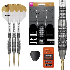 Target Darts Redux 90% Tungsten Swiss Point Steel Tip Dart Set (Barrel 02), 24G | Pro Ultra No.6 Flights & Pro Grip Tag Shafts, DX Points Gold & SP Tool Included | Professional Dart Sets
