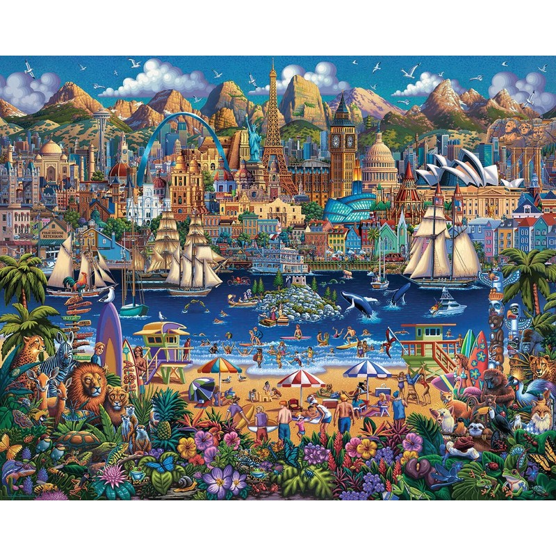 Dowdle Jigsaw Puzzle - World Pieces - 1000 Piece