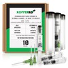 Kopperko 10 Pack Borosilicate Glass Syringe - 1ml Syringe, Heat