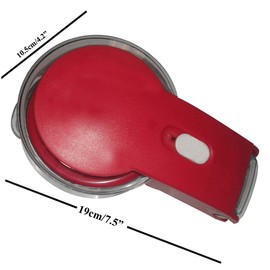 Coralpearl Kitchen Aid Cherry Pitter Stainless Steel Plastic Deluxe Multi Fruit Pit Corer Core Cutter Remover Prep Helper Machine Mason Jar Tool Gadget Red for 6 Cherries Plums Olives Berries