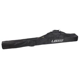 Fishing Rod Case Foldable 1.5m Canvas and Metal Fishing Rod Bag for Outdoor Fishing Tackle Black