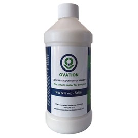 Ovation Concrete Countertop Sealer - an Easy, Food Safe Cement Seal for DIY use (16 oz Satin)