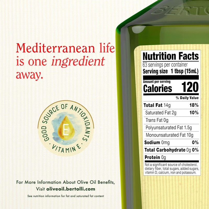 Bertolli Extra Virgin Olive Oil, Rich Taste, 32 fl oz