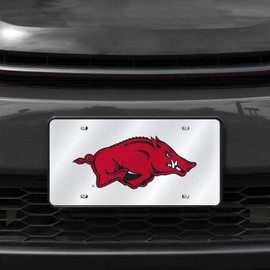 Rico Arkansas Razorbacks Acrylic License Plate Laser Tag