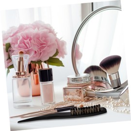 TOVINANNA Hair Slicking Tools Pig Bristle Brush Wooden Handle Smooth Shape Hair Non-slip Suitable for Fine Straight Hair