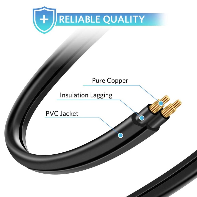 Power Cord for Recliner Chair, Sopito 6ft 2 Prong Power