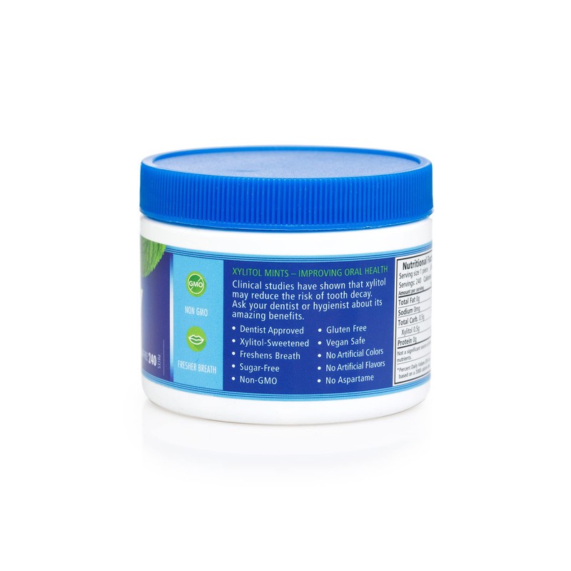 Spry Xylitol Peppermint Sugar Free Candy - Promote Oral Health,