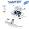 10 Pcs Double Roller Door Catches, Cabinet Latch Double Roller