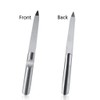 2 Packs Nail File, Stainless Steel Double Side Nail File