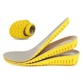 1 Pair Soft Breathable Insoles Elastic Shock Absorbing Full Insoles Shoe Cushion Honeycomb Pattern Orthopedic Replacement Inserts for Women Men (3cm Height)