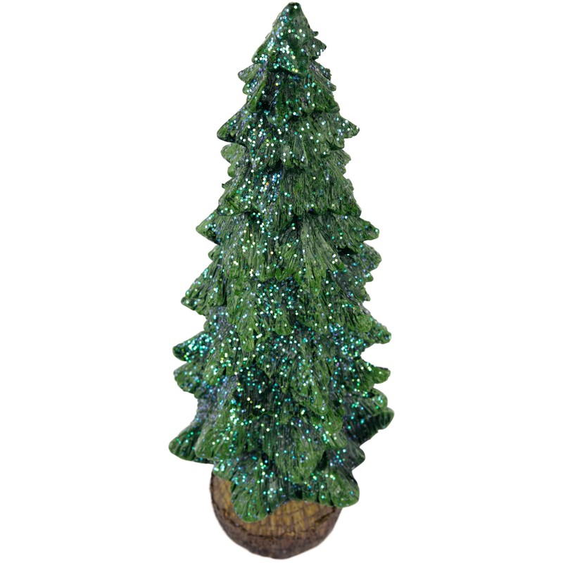 Northlight Glittered Pine Tree Christmas Decoration - 9.5"